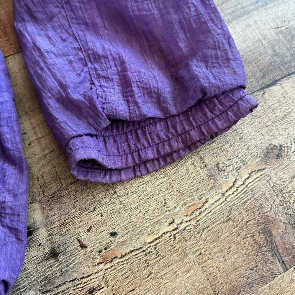 Sufi Womens Vintage Track suit Cinched Cropped Pant and Sleeves in Purple - Picture 4 of 16